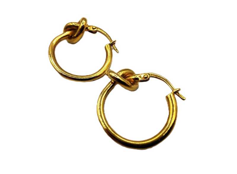 セリーヌ買取 スモール ノット ピアス